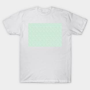 Green Geometric Maze pattern T-Shirt